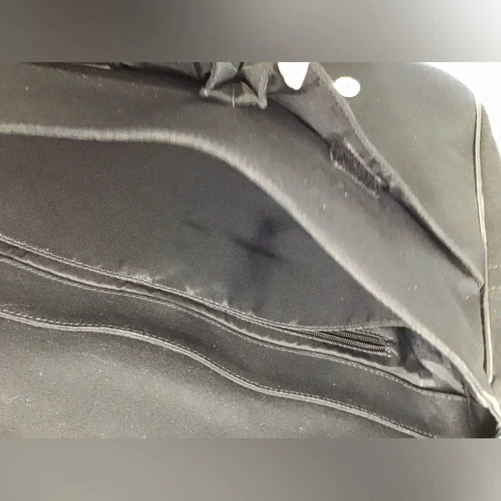 Coach Black Leather Canvas Messenger laptop Bag - Picture 12 of 16